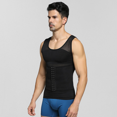 men's corset vest  THYMOL Men's Corset For Men Slim 3 Breasted